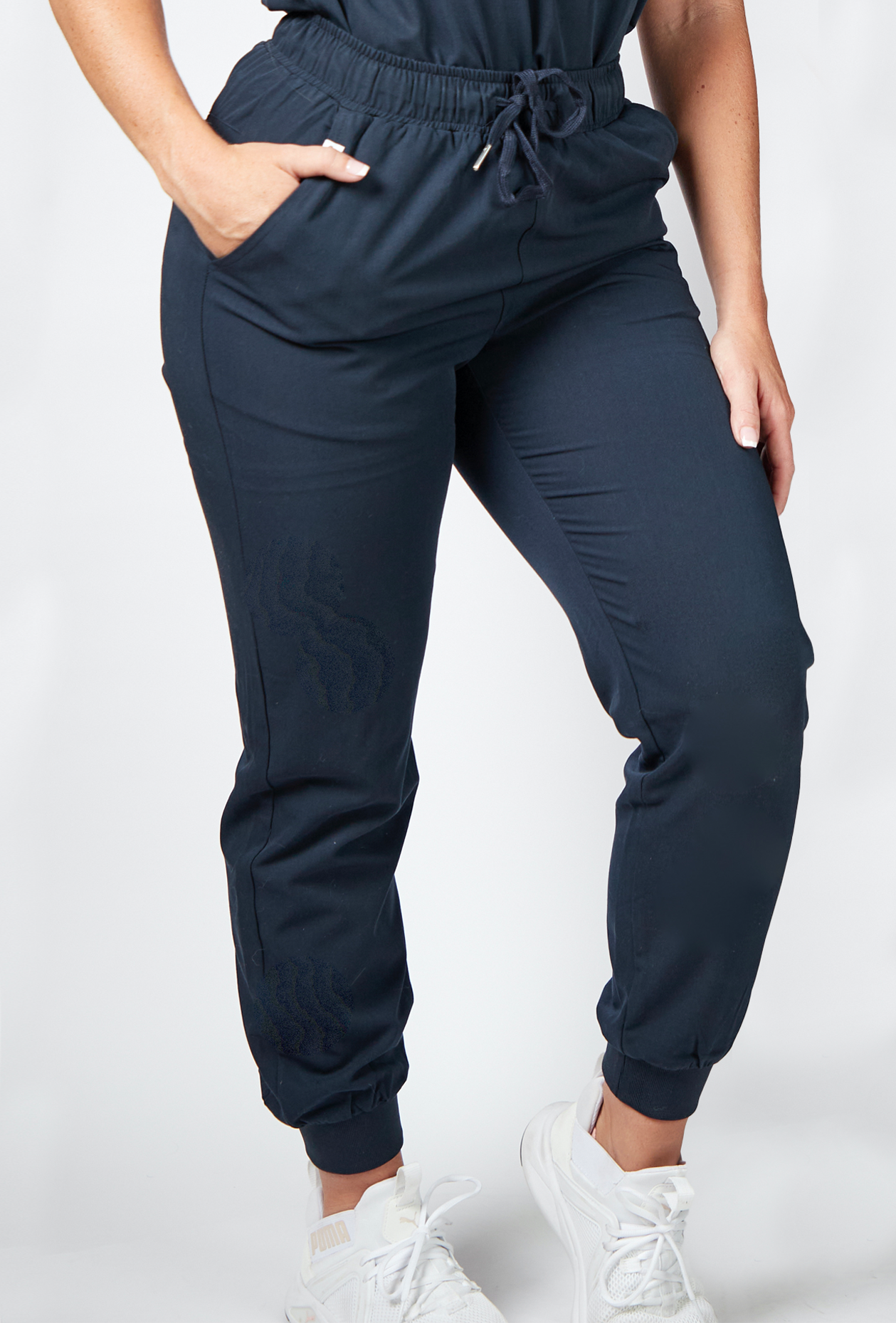 Navy Women's High-Waisted Jogger